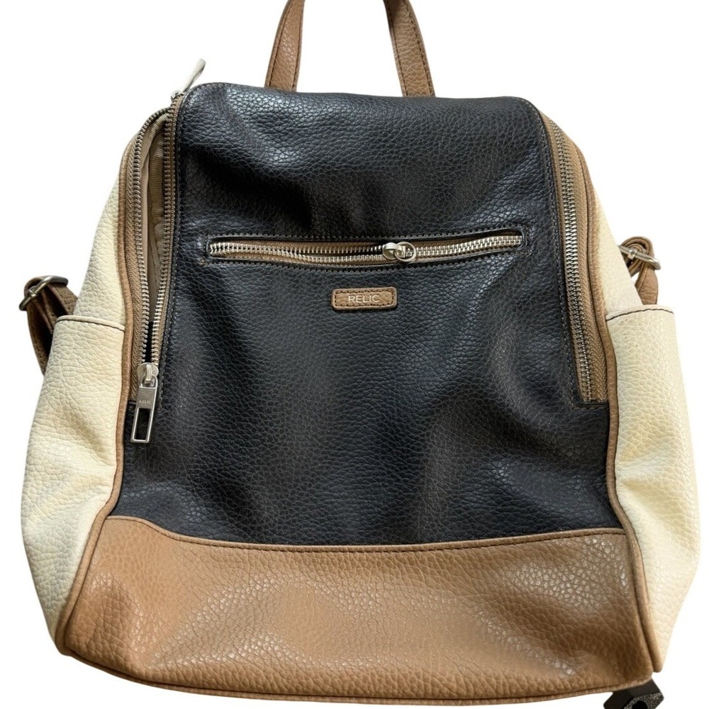 Relic Leather Backpack Purse Soft Brown
